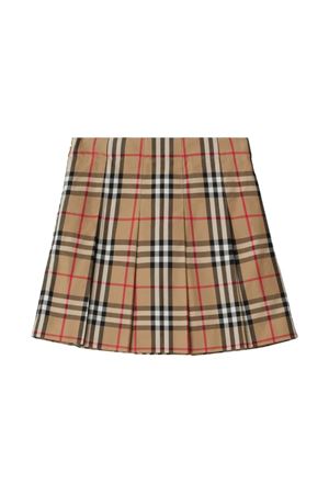 Beige cotton skirt BURBERRY KIDS | 8073001A7028